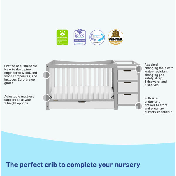 Graco Remi 4in1 Convertible Crib and Changer with Storage & Reviews